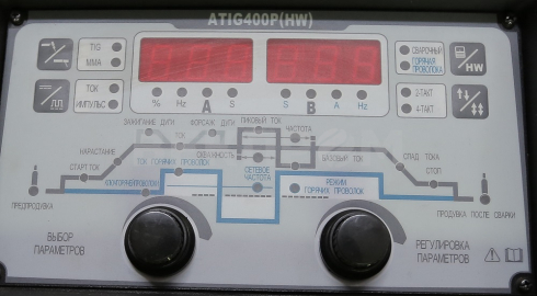 Импульсный аргонодуговой аппарат TIG ATIG-400P(HW) с автоматической подачей горячей проволоки
