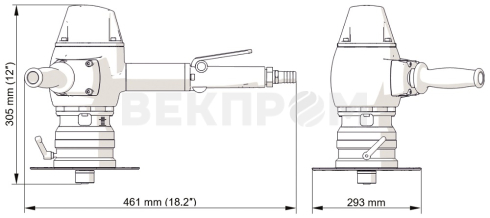 Пневматическая ручная машина для снятия фаски BM-18A