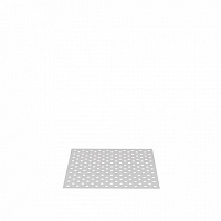Лист защитный алюминиевый Siegmund для стола 280010 994х994 мм с диагональной сеткой отверстий